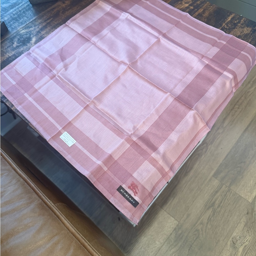 Burberry Pink Checkered Women's Scarf